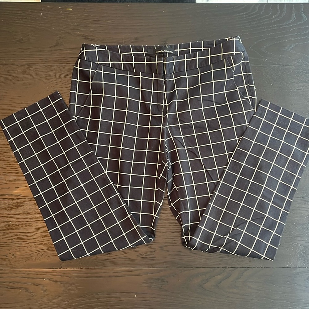 Amanda + Chelsea Black/White block Pants